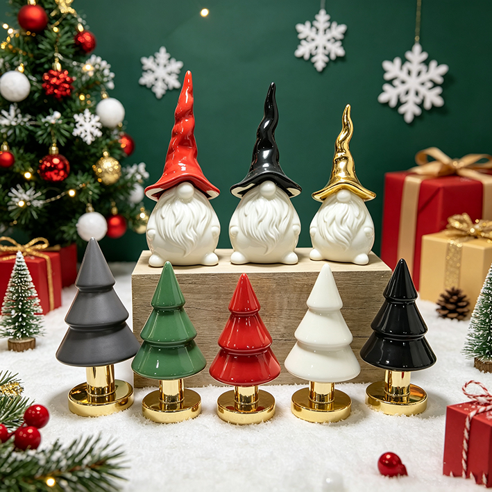 Ceramic home decor collection - seasonal ornaments, vases and figurines wholesale