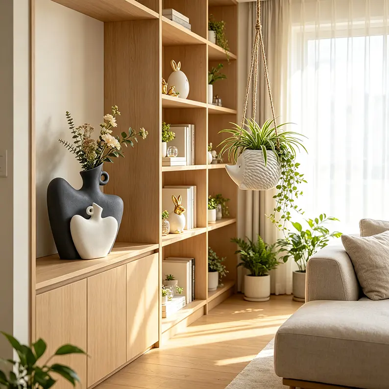 Modern ceramic home decor collection featuring vases, planters and decorative ceramic objects