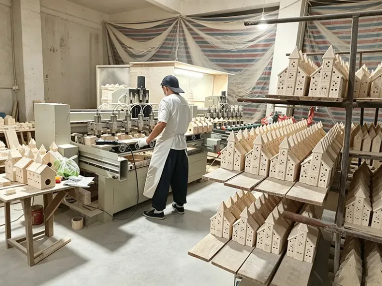 Precision drilling holes in dried ceramic greenware at TYY china factory for functional designs like drainage