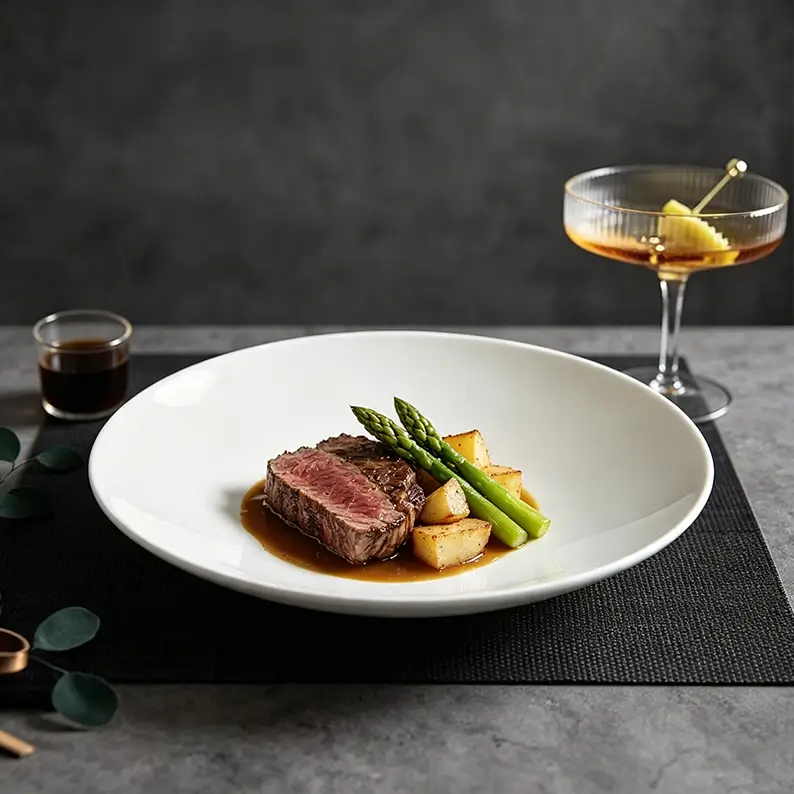white-coupe-ceramic-plate